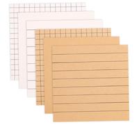NOTE Sticky 6pcs autonomo 420 fogli appiccicose Note carine facili da pubblicare piccoli riutilizzabili neutrali per le forniture scolastiche e di ufficio