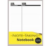 Note Taking Notebook: Cornell Style Formatted Notes | for Students and Teachers | College Ruled Composition Paper for Taking Notes | 8.5 x 11 | 120 pages