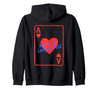 Note To Self Love You First Playing Card Art Felpa con Cappuccio