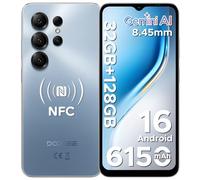 Note56X Pro Smartphone, Android 16 con Gemimi AI, 32GB + 128GB/2TB, 6150mAh, 6,56" HD+ a 90 Hz, octa-core, 13MP + 8 MP, dual SIM/Face ID/NFC/Widevine L1