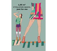 Notebook: 1,95 m² of tiny private squares, just for me: Art&Body Design Illustration, perfect for school, collage, office, work, A5 squared notebook, 32 pages