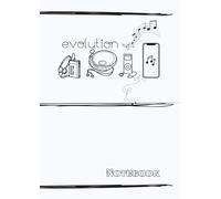 Notebook: 100 Pages, Graph Paper, 8.5x11 - Music Evolution Journal with Squared Grid for School and Creative Notes