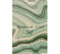 Notebook 2025 Cuaderno rayado, 130 páginas, tamaño, tapa dura, para escribir ideas y pensamientos diarios: 130 Páginas Rayadas para Tus Notas, Metas y Reflexiones. Diseño Verde Texturizado. Notebook 2025: Tu Compañero de Escritura y Planificación Anual.