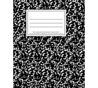 Notebook - 300 Pages - Ruled Lines with Margin - 7.5 x 9.25 in (19.05 x 23.5 cm); Suitable for all Use; Office/Home/School/College/University/Business - Composition