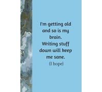 Notebook: 6 x 9 ", 120 lined pages, for notes, lists, anything you need to remember.