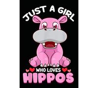 Notebook 6"x9" and 120 Lined Paper: A girl who loves wild animals especially hippos