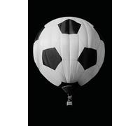 Notebook 6"x9" and 120 Lined Paper: Soccer hot air balloon for Sports Lovers