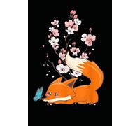 Notebook 6"x9" and 120 Lined Paper: The fox and the blue butterfly