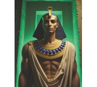 Notebook 8.5" x 11" - The Emerald Pharaoh: A Mystical Egyptian Notebook of Power and Wisdom
