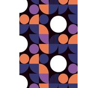 Notebook: A bold, geometric abstract pattern notebook