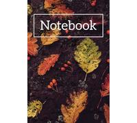 Notebook: A College Ruled Line Journal With Decorative Leaves For The Fall Season