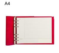 Notebook a griglia a foglia larga in ecopelle A4, Stile: Core interno del filo o