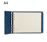 Notebook a griglia a foglia larga in ecopelle A4, Stile: Core interno del filo o