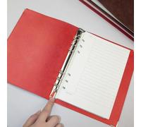 Notebook a griglia a foglia larga in ecopelle A5, Stile: Core interno del filo o