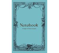 Notebook - A ledger of little triumphs: Minimalist lined journal for notes & ideas - 6x9, 120 pages, blue paper, matte cover