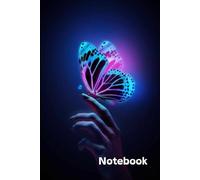 Notebook: A notebook for the note has a nice cover with a butterfly,size 6"-9".120 page for girls,women
