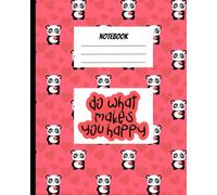 Notebook: A notebook with panda design and red,white&black theme color