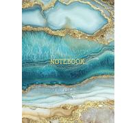 NOTEBOOK: A stunningly, beautiful, marble themed notebook/journal, A4, durable hardcover, 120 college ruled white pages.