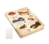 Notebook A5, giornali di giornale, 60 fogli simpatici Cartoon Rabbinder Copertina in pelle di carta, Libro dei compiti a casa ricaricabile, Stabiliery di apprendimento degli studenti per il lavoro sco