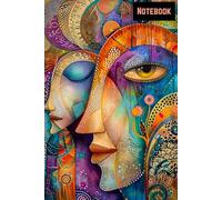 Notebook: Abstract Coloured Faces