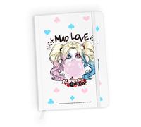 Notebook Agenda Harley Quinn DC comics Pazzo Amore Film Regali Rigido A5 Scacchi
