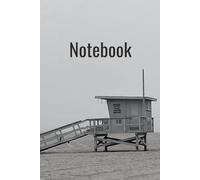 Notebook: Artistic Beach Winter at the Lifeguard Stand Creative Writing Journal 6"x9"