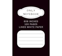 Notebook - Black Edition: Simple Notebook with Easy to Write Guided Lines, for Personal Admin, Planning and More | 6x9 inches, 120 Pages | High Quality ... Gifts for Holidays, Vacations, Seminars