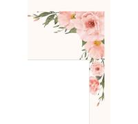 Notebook: Blank Lined Journal for Women | Floral Composition Notebook- Wide Ruled