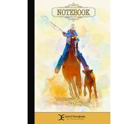 Notebook - Calf Roper: Cowboy, Cowgirl, 6x9 Lined Journal, Rodeo Notebook Journal Gift for Men and Women, Western Office & School Supplies