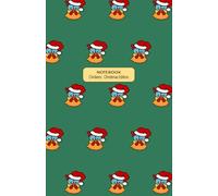 NOTEBOOK Chickens : Christmas Edition: Quirky fun hand drawn lined notebook journal - A5 - 108 pages - Each page is lined and numbered.