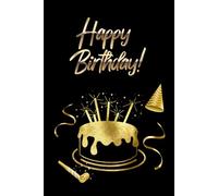 Notebook, Collage Ruled 120 pages, lined Journal 6x9: HAPPY BIRTHDAY