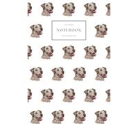 Notebook College Ruled: Catahoula Leopard Dog Watercolour Notepad, Lined Dog Journal, 60 Sheets (120 Pages), 6" x 9"