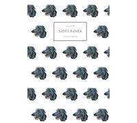 Notebook College Ruled: Scottish Deerhound Watercolour Notepad, Lined Dog Journal, 60 Sheets (120 Pages), 6" x 9"