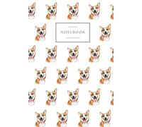 Notebook College Ruled: Welsh Corgi Watercolour Notepad, Lined Dog Journal, 60 Sheets (120 Pages), 6" x 9"