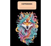 Notebook Colorfull wolf | softcover | Journal | organizer |cute journal for teens | trendy school notebook |gift for teen girl | daily writing notebook