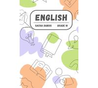 Notebook: colourful Pastel Doodle English School Digital Notebook Cover