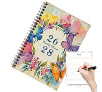 Notebook Con Agenda Mensile - Agenda Triennale 2026 2028, Libro Con La Lista Delle Cose Da Con Design Floreale | Libro Organizzatore Accademico Esteso Per La Pianificazione E La Pianificazione De
