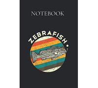 Notebook: Cool Retro Zebra Fish Silhouette Gift Design Idea Printed in America Notebook / Journal / Planner Gift Idea Teen Kids Girls Boys Writing Notes / Daily Notes Notebook