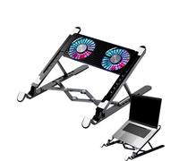 Notebook Cooler Stable - Ventilazione portatile, Silenzioso Dissipazione del Calore | Per Uso Pieghevole Computer Apprendimento Remoto Creazione Digitale Media Visualizzazione Ricerca Scrittura