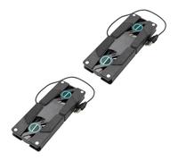 Notebook Cooler USB Pieghevole a Doppia Ventola, Supporto Nero Abs | 2pezzi, Ventilated Support Alimentato Usb, Festa Estiva, Gaming Laptop Cooler