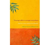 Notebook, Courage call to courage everywhere, Feminism, 6 x 9: Feminist Notebook, Suffragette quote, suffragette colours Lined notebook journal 6 x 9 inches, 100 pages