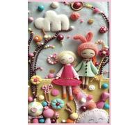 Notebook Cover Mixed Media Design Lollipop Glade - Visiting: Hard Cover 7mm Grid Dot | 6x9 inches |220 Pages| Journals for Writing, Work, Business, Study, Note Taking, Travel Journal