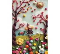 Notebook - Cover Mixed Media Design Lollipop Glade - Walking The Big Black Dog: Soft Cover| 8mm College Ruled| 6x9 inches |220 Pages| Journals for ... Business, Study, Note Taking, Travel Journal