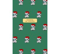 NOTEBOOK Cows : Christmas Edition: Quirky fun hand drawn lined notebook journal - A5 - 108 pages - Each page is lined and numbered.