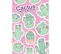 Notebook - Cute Cactus Kawaii Style: 100 Lined pages - 6 x 9 in (15,24 x 22,86 cm)
