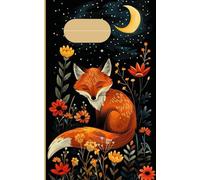 Notebook, Cute fox illustration, authentic feeling, matte cover: 5" x 8" book (127.00mm x 203.20mm)