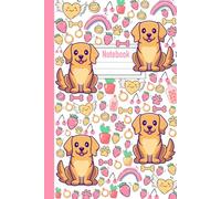Notebook: Cute Gift For Golden Retriever Dog Lovers - 110 Pages - 6 X 9 Inc