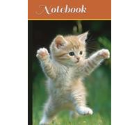 Notebook: Cute kitten Journal, A5 Lined Notebook, Idea for Girls, Boys, Teens. Women and Men.White Paper, 15,24 x 22,86 cm, 100 Lined Pages (50 pages front/back).