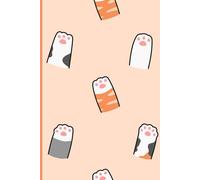 Notebook: Cute Pastel Cat Paw Journal for Teens, Students & Pet Lovers