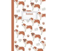 Notebook: Cute Saint Bernard Dog Gift - 110 Pages - 6 X 9 Inc